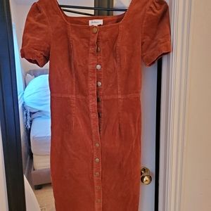 Bohme midi corduroy dress